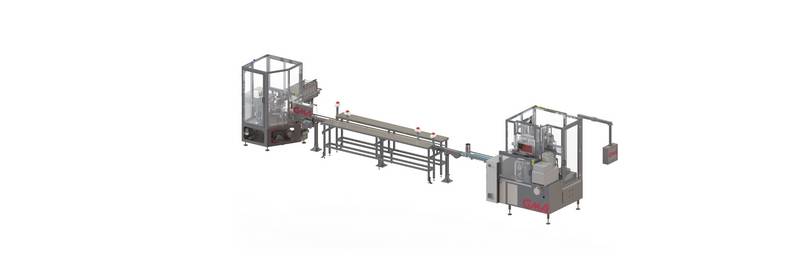 automated cardboard food packaging production equipment